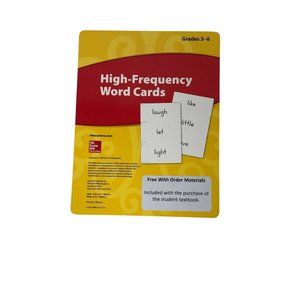 Reading Wonders Grades 3-6 High Frequency Word Cards Elementary Homeschool